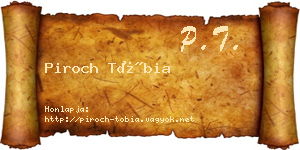 Piroch Tóbia névjegykártya
